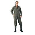 Adult Olive Drab Long Sleeve Flightsuit (XS to XL)
